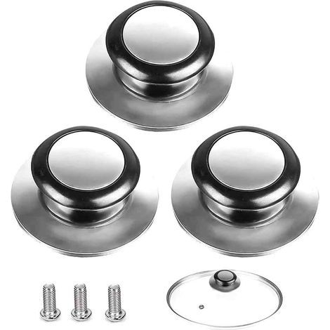 Bouton de couvercle de casserole, un ensemble de 3 poignées de couvercle de casserole, convenant aux ustensiles de cuisine. (1/5)