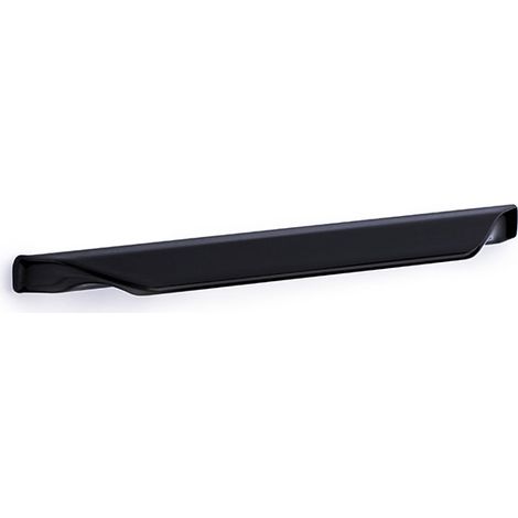 Poignée de meuble en aluminium noir – Entraxe 96mm – Dimensions 136x8x20mm – Pour bois dur et teck – REI