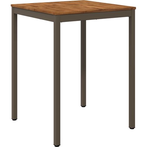 Mesa de Bar para Jardín Natural y Café 80 x 80,5 x 105 cm vidaXL