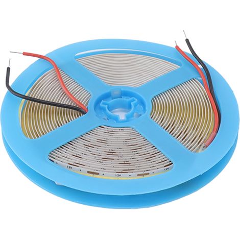Bandeau LED COB 12V Flexible Auto-adhésif 90 CRI Ruban Lumineux 110LM 5m Lumière Blanche 6000K Uniforme (1/5)