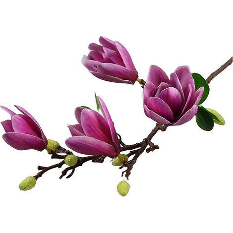 Branche d'orchidée magnolia plus vraie que nature pour les mariages et les occasions spécialesviolet foncé (1/5)