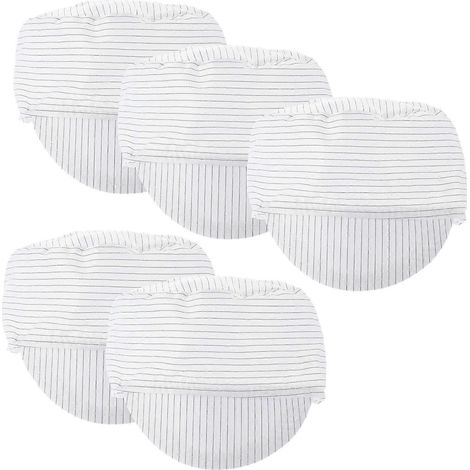 Casquette antistatique blanche respirante pour salle blanche, lot de 5. (1/5)