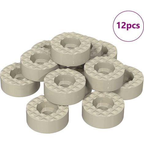 Protectores de suelo para patas de silla 12 pcs Transparente vidaXL