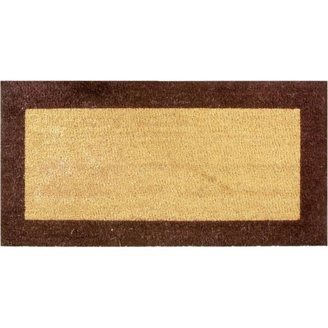 Tapis Coco Bicolor Marron 40x80 - BTB TAPIS BENOIT