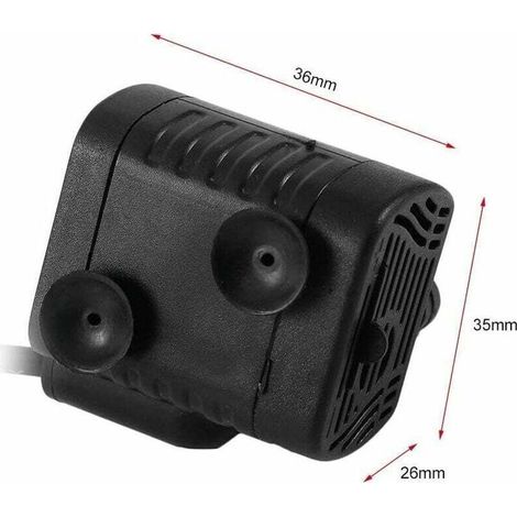 Pompe à eau ultra-silencieuse 48GPH [180L / H] 3W, petit aquarium, bassin à poissons, tortue, animaux aquatiques, sculpture, jardin, bateau en mouvement, bassin, fontaine, pompe à aquarium de table. (1/4)