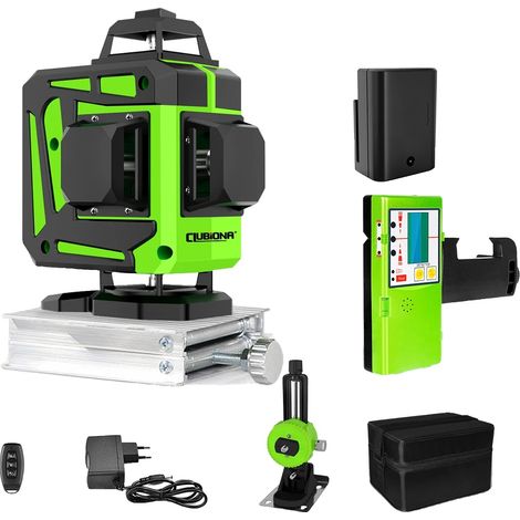 Niveau Laser Vert, 16 Lignes, Télécommande, Auto-Nivelant (1/2)