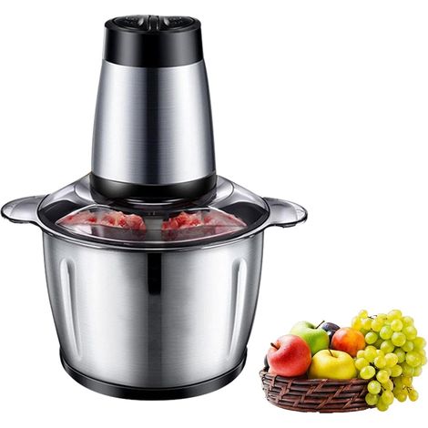 Petit robot culinaire, hachoir à viande, hachoir à viande automatique de grande capacité - Appareils de cuisine robustes pour hacher les légumes, l'ail et les piments. (1/5)
