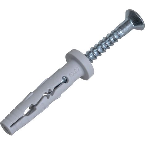 Cheville à frapper col plat - Vendu par 100 - Longueur : 45 - Diametre : 8 - G&B