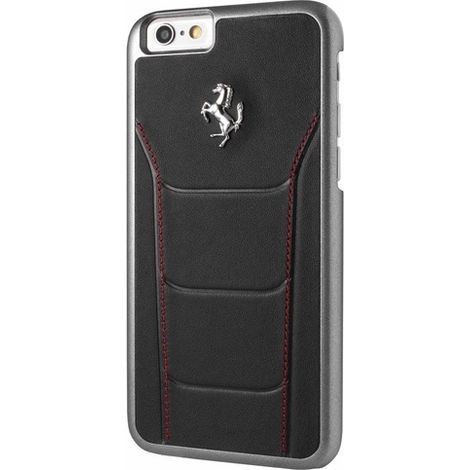 Ferrari Custodia rigida FESEHCP6BKR iPhone 6/6S488 nera/cuciture rosse