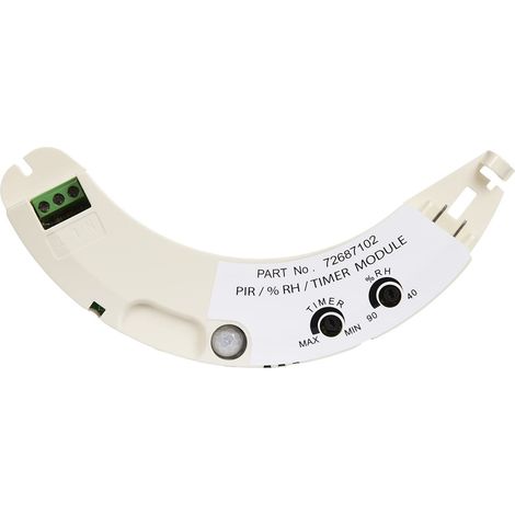 Airflow iCON PRHTM - Sensore di movimento con timer integrato Plug-in per ventole Icon, 230 V, forma a boomerang (1/4)
