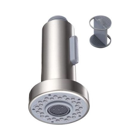 Cabezal rociador extraíble para grifo de cocina FOREHILL con 2 modos, cabezal de repuesto para grifo mezclador retráctil, cromado, G1/2" (1/5)