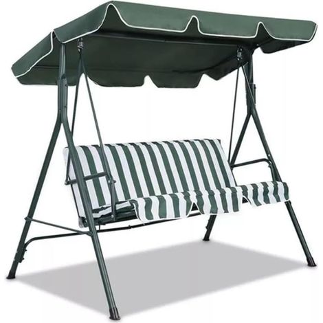 (164 x 114 x 15 cm) Ersatzbezug für 3-Sitzer-Schaukelstuhl, wasserdichte, UV-beständige und reißfeste Dachplane aus 210D Oxford-Gewebe