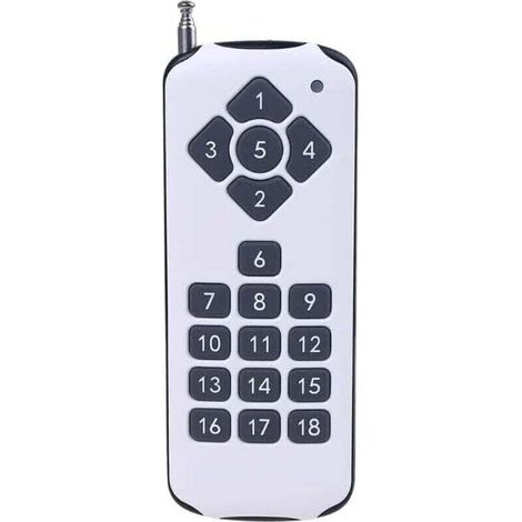 Zubehör für Multifunktionswerkzeuge – ASK 18-Kanal 433 MHz 18-Tasten-Funkfernbedienung, XU, leistungsstarker Funksender zum Schalten von Alarmen – (Farbe: Weiß) – KZQ (1/4)