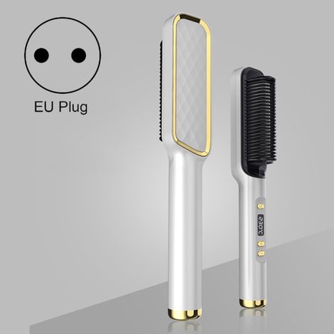 Peigne électrique lisseur et boucleur 60 W (blanc) (1/5)