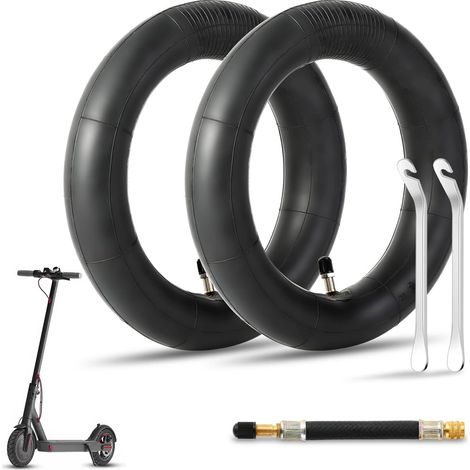 Chambre à Air 8 1/2x2 pour Trottinette Electrique Xiaomi Pro 2/M365/M365 Pro/1S/Essential, HAONAIMO 8.5 Pouce Pneu de Rechange Double Épaisseur Accessoires Trottinette