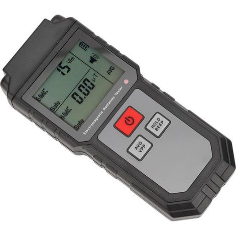 Detector de radiación - Medidor de campos electromagnéticos - Realiza mediciones - Medición de campo dual - 14x8x4 cm (1/5)