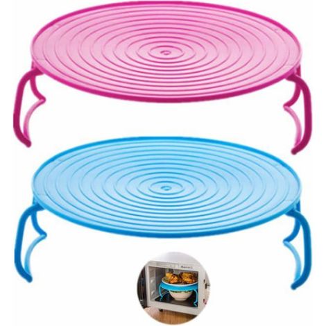 2 Pièces Plateau rond, Grille de cuisson vapeur, Micro-ondes, Pliable, Cuisine quotidienne (1/5)