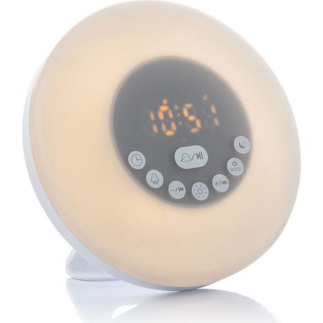 InnovaGoods Sunrise wiederaufladbarer Wecker mit Sunrilk-Lautsprecher und LED-Radio (1/5)