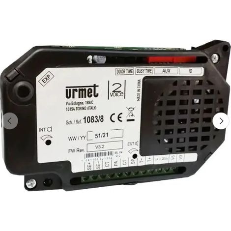 Posto esterno audio per pulsantiere artistiche, Exigo, sistema 2Voice urmet 1083/8