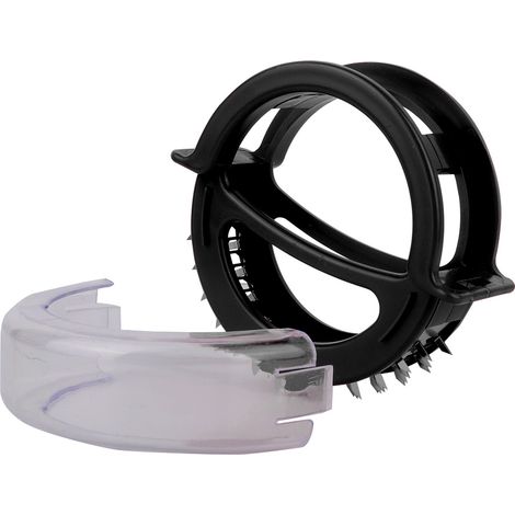 Marteau à viande portable de forme ronde, attendrisseur de viande, aiguille à steak pour usage domestique (noir) (1/5)