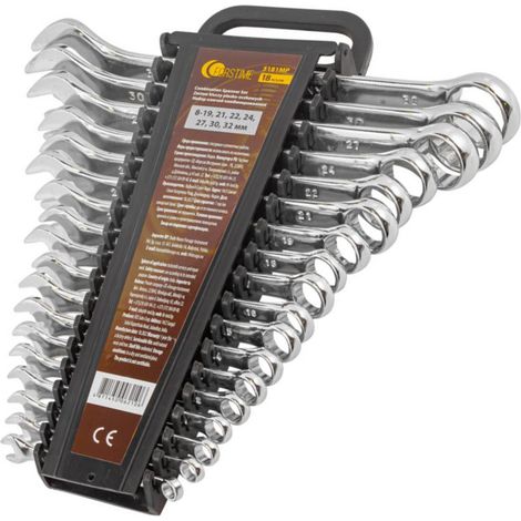 Set di 18 chiavi combinate da 8 a 32 mm (1/2)