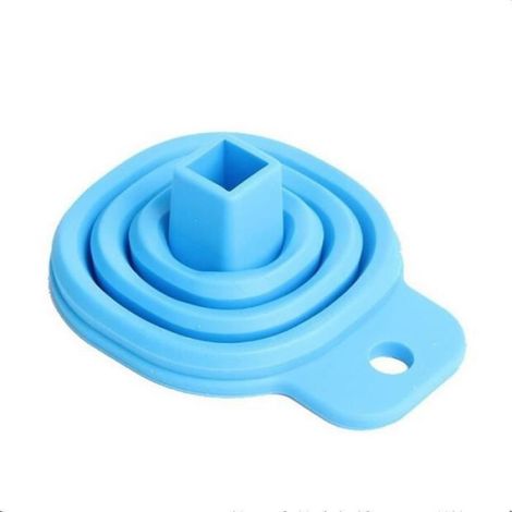 Entonnoir - Silicone Pliable - Pour Cuisine Camping Bricolage - Diamètre 7 5 Cm - Hauteur 7 5 Cm Déplié - 1 Pièce (1/3)