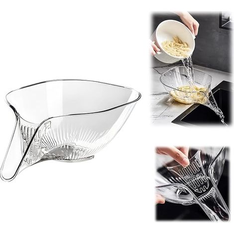 BEBUSINGOTO Entonnoir De Panier De Vidange pour Évier De Cuisine  Panier D'égouttage D'évier  Filtre pour Panier D'évier De Légumes De Cuisine  Multifonctionnel Bol De Vidange De Panier De Crépine (1/5)