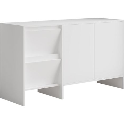 Credenza in legno "Laris 130" - 130 x 44 x 82 cm - Bianco