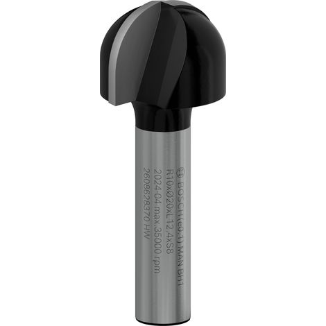 Bosch PRO Hohlkehlfräser, 8 mm, R1 10 mm, D 20 mm, L 12,4 mm, G 46 mm