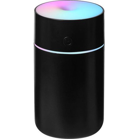Portable Mini Humidifier - Car Aroma Humidifier - Rechargeable Small Personal Humidifier - Cool Mist - Adjustable Color Ambient Light - 4/8 Hour Timer Spray Mode - Suitable for Bedrooms and Offices - (1/4)