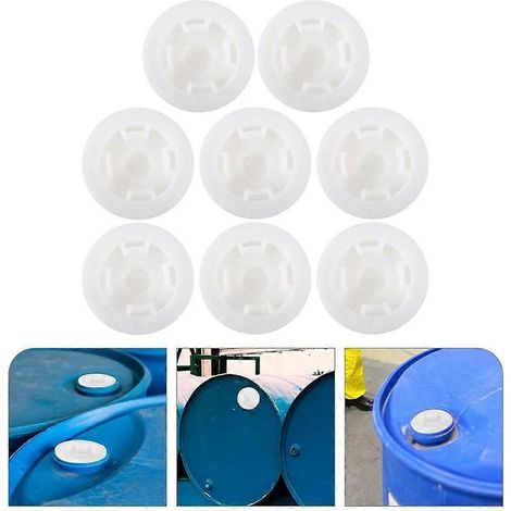 8pcs Bung Cap Oil Barrel Seal Cap Water Drum Plug 200L Oil Drum Seal Cover (1/5)