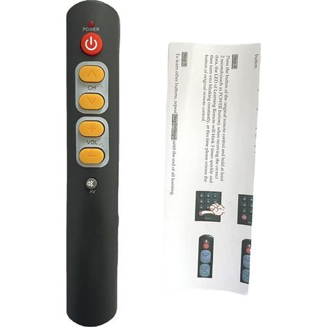 Télécommande éducative pour téléviseur avec poignée ergonomique et porte-stylo (1/5)