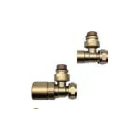 LAZZARINI 392121 Juego De Válvulas Termostáticas 3/4" Para Radiadores Color Oro Mate - ref: 392121 (1/2)