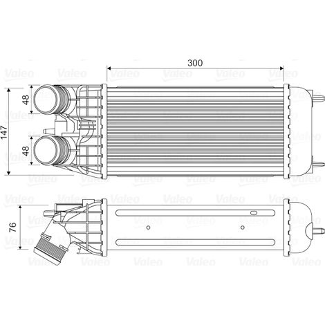 Intercooler, échangeur Valeo 818547 CITROËN 0384-N8 0384N7 3637009 384N7 384N8