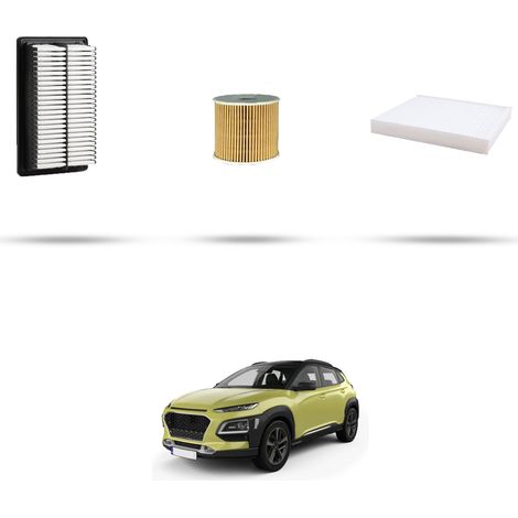 Kit tagliando 3 filtri compatibile con Hyundai Kona 1.6 CRDi Hybrid 100kw dal 2020 (1/4)