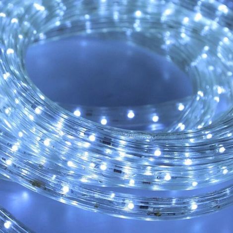 Guirlande lumineuse LED 20m étanche IP44 blanc froid, usage intérieur/extérieur, ruban lumineux déco jardin, terrasse, arbre de Noël (1/4)