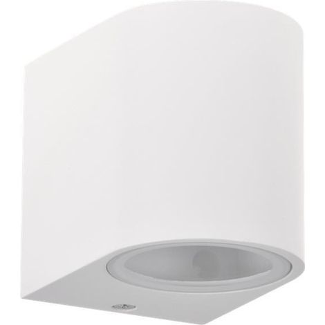 Lámpara de pared para jardín exterior Boston 1xGU10 IP44 blanca Goldlux