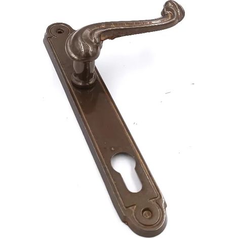 Ghidini 290088500 Maniglia Ottone Brunato Barocco Q8 Yale (1/3)