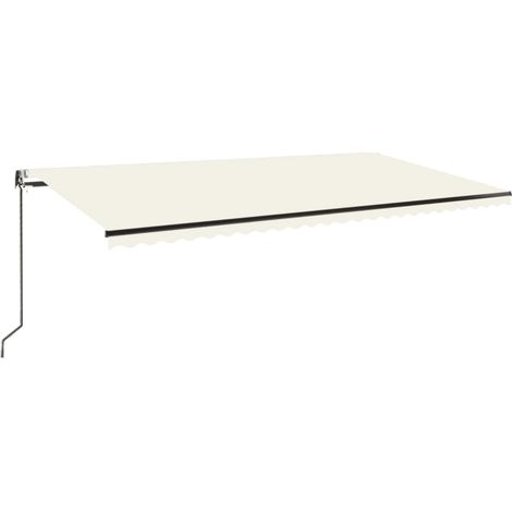 Maison Exclusive - Markise Automatisch Einziehbar 600x350 cm Crem