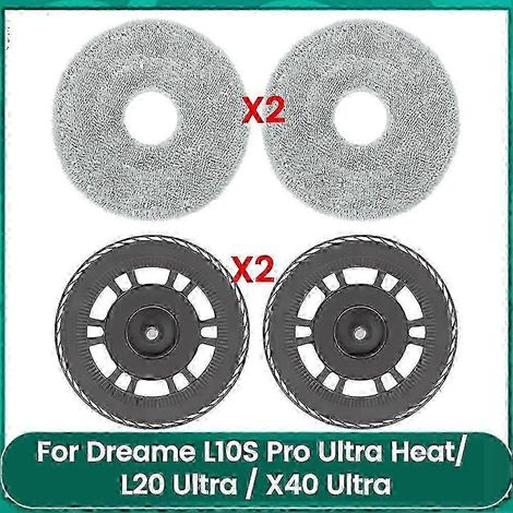 Plaques et lingettes de rechange pour aspirateurs robots Dreame L10S Pro Ultra Heat, L20 Ultra et X40 Ultra Cleane SZRH AF (1/5)