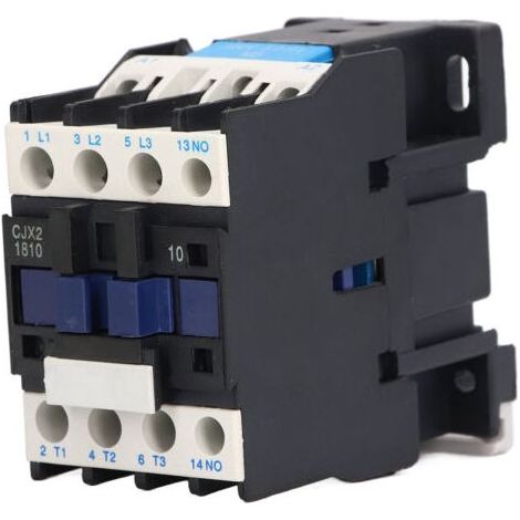 Contacteur électrique normalement ouvert en alliage d'argent, 220V, 18a, AC, vis M5, CJX2-1810 (1/5)