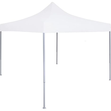 Profi-Partyzelt Faltbar 2×2 m Stahl Weiß