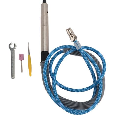 Pneumatischer Gravierstift mit M3 NPT1/4 Zoll Spannfutter, 65000 U/min Schlauchanschluss, Gravierset für Druckluftschleifer. (1/5)