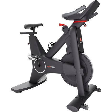 Aliena 2400 - Spin Bike Cyclette da Corsa con Volano 24 Kg Resistenza Elettrica con Display e Porta Tablet Nera (1/5)