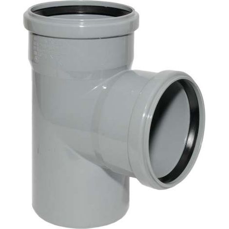 HT Abzweig mit Muffe und Gummidichtungen HT-Rohr DN 110/110 87° HTEA