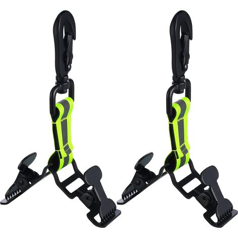 Juego de 2 clips de seguridad para guantes de trabajo, soporte para guantes, clip para cinturón para bomberos y personal de primeros auxilios. (1/5)