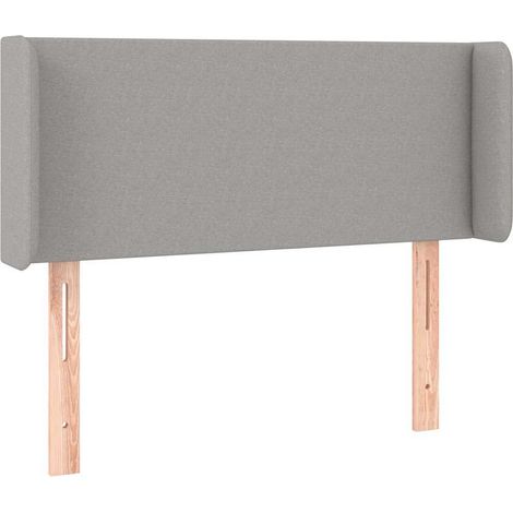 Maison Exclusive - Cabecero de tela gris claro 103x16x78/88 cm (1/5)