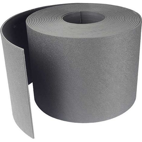 Bordure flexible en PE 100% recyclé, 10 m x 7,5 cm - Gris - Nortene