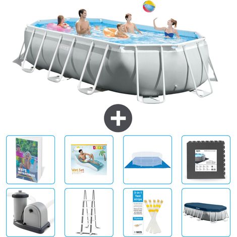 Intex Piscina Prism Frame Ovale - 503x274x122 cm - 9-pezzi  S533 (1/4)