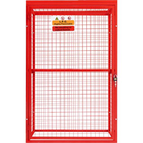 Red Gas Bottle Collapsible Mesh Cage – 181cm x 116cm x 57cm (1/5)